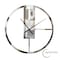 Clockswise Modern Round Big Wall Clock with Mirror Face, Decorative Silver Metal 22.75-in. Oversize Timepiece QI004635 - alternate 1
